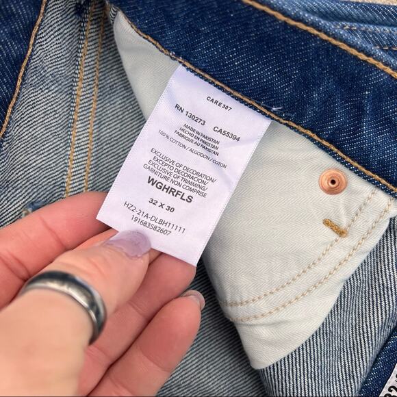 Wrangler Wanderer High Rise Flare Laser Stripe Jeans 32/30 - Picture 3 of 7